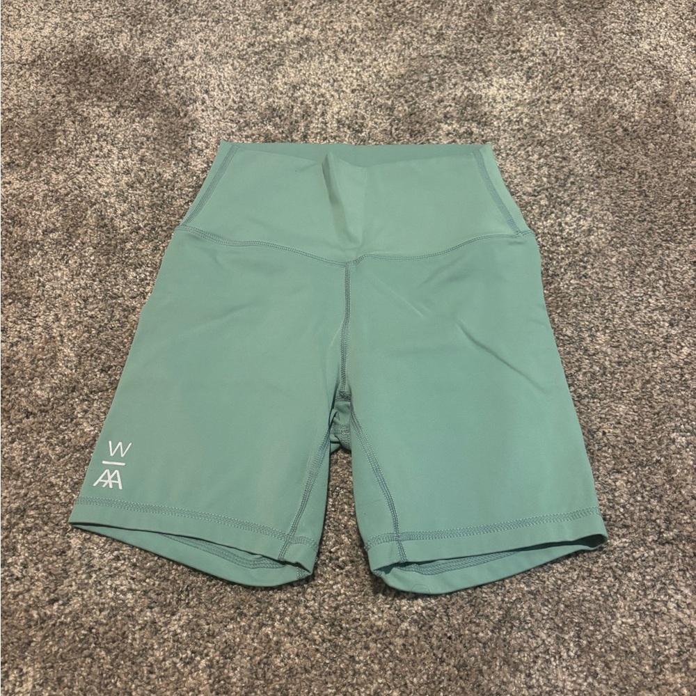 Women's Green Athletic Shorts
